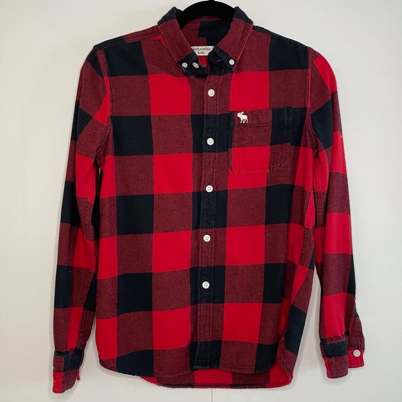 Boy’s Abercrombie Long-Sleeve Flannel Shirt - Picture 2 of 4